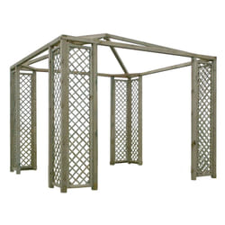 Fraschetti - gazebo lasa impregnato CM.300X300 gazebi arredo giardino arredamento esterno