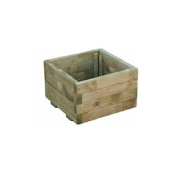 Fraschetti - fioriera vaso da giardino lasa legno di pino impregnato da esterno arredo 34168V cm 40X40XH26 (26134)