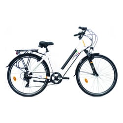i-Bike City Easy Vivaldi Nero, Bianco Alluminio 71,1 cm (28") 25 kg Ioni di Litio