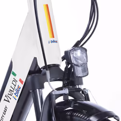 i-Bike City Easy Vivaldi Nero, Bianco Alluminio 71,1 cm (28") 25 kg Ioni di Litio