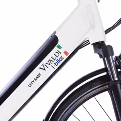 i-Bike City Easy Vivaldi Nero, Bianco Alluminio 71,1 cm (28") 25 kg Ioni di Litio