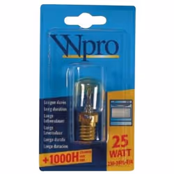 Wpro LFO006, 25 W, E14, 1000 h, Trasparente, 230 - 240V AC, 1 pz