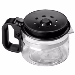 Wpro UCF200, Da versare sulla macchina del caffè, Nero, Trasparente, Vetro temperato, 12 tazze, Termoplastica, Plastica, Acci ...