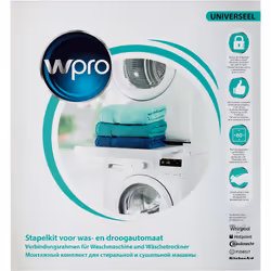 Wpro SKS101 Kit Sovrapposizione universale con ripiano scorrevole - Vista aggiuntiva 6