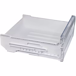 Serbatoio vegetale (425x165x425mm) per frigorifero Whirlpool 481010694096. Colore pezzo: bianco e trasparente, Dimensioni: 42 ...