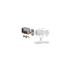 Cisa - elettroserratura legno appl. puls+cil/int 2M+S Art. 11670 E.50 Dx