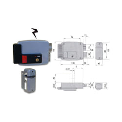 Cisa - 11670-50-2 Serratura Elettrica Applicare Cil Stac Sx