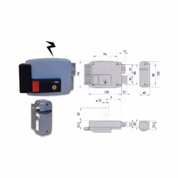 Cisa 11670-60-1 Serratura Elettrica Applicare Cil Stac Dx- SPECIFICHE DEL PRODOTTO -11670.60 dx