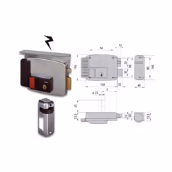 Cisa 11731-50-2 Serratura Elettrica Applicare Cil Fis Sx- SPECIFICHE DEL PRODOTTO -11731.50 sx