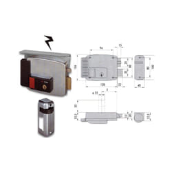 Cisa - 11731-50-2 Serratura Elettrica Applicare Cil Fis Sx