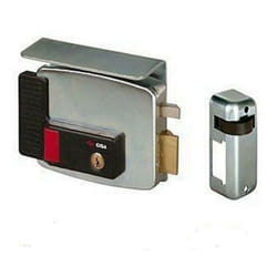 Cisa - Serratura elettrica per cancelli con pulsante 11731 ent 80 mm destra