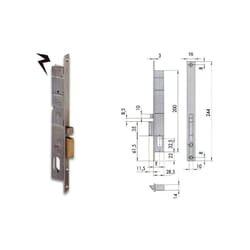 Cisa - 14020-18-1 Serratura Elettrica Infilare Cil Ov Dx