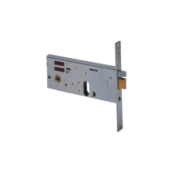 Cisa - serratura metallo infilare elettrica 14451 b.q zinc f.mm 20 f.ovale+scr+f h.mm 77 e.mm 80