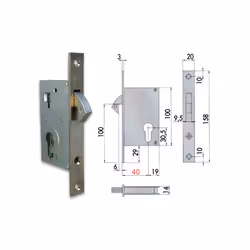 Cisa 45110-50-0 Serratura Infilare Cil Sag- SPECIFICHE DEL PRODOTTO -45110.50