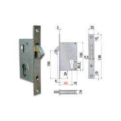 Cisa - 45110-50-0 Serratura Infilare Cil Sag