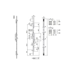 Cisa - 46550-25-0 Serratura Multip Cil Sag Rull