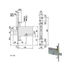 Cisa - Serratura Doppia Mappa Inf.All 57325-73-0