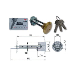 Cisa - 0A510-00-0 Cilindro Astral Applicare