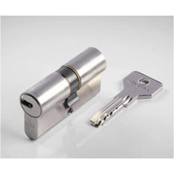 Cisa - 10E3001201200C5, Cilindro Europeo Asix, Ottone Nichelato, 40/30 mm, 5 Chiavi