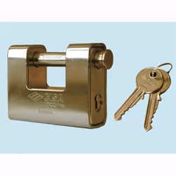 Lucchetto Cisa Logoline acciaio Art. 21810 - Larghezza mm. 65 Conf. 1 Pz