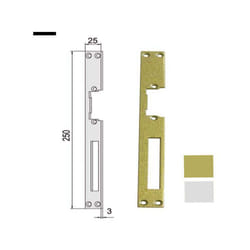 Cisa - Contropiastra Incontro Elett.Nich. 05001-00-0