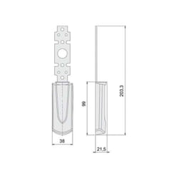 Cisa - Placca Esterna Maniglioni Cieca 07176-66-0