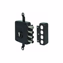 Art. 56162.60.2 chiusura triplice con 4 catenacci. Comando interno con chiave. Mano DX - SX Scatola verniciata mm 123x150 Ent ...