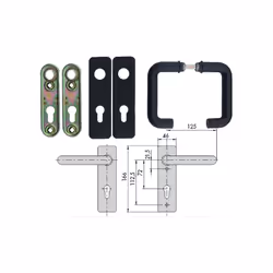 Cisa 07070-24-0 Coppia Maniglie Tagliaf- SPECIFICHE DEL PRODOTTO -07070.24