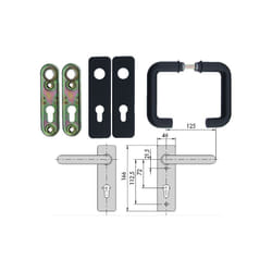 Cisa - 07070-24-0 Coppia Maniglie Tagliaf