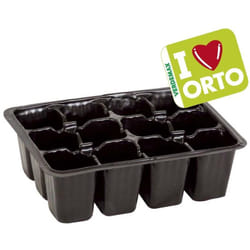 Semenzaio in plastica con 12 celle per semi