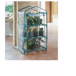 Serra da giardino Azalea con 3 ripiani e ruote, 70x50x131 cm - VerdemaxSerra da giardino Azalea ideale per riporre i tuoi vas ...