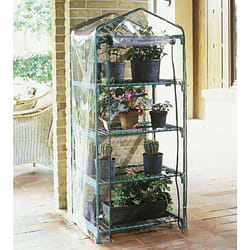 Serra azalea cm 70X50X158H 4 ripiani accessori giardinaggio piante fiori - Verdemax