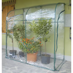 Telo ricambio serra Oleander 200x100x215 cm di Verdemax, compatibile solo con modello 2644.Caratteristiche telo:Telo di coper ...