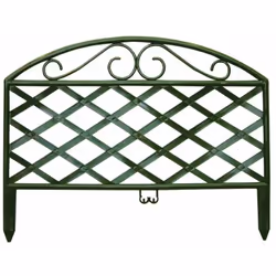 Bordo ornamentale in PE a pannelli Misure: cm 46 x h 35 Recinzione ad arco per giardini in polietilene prodotta da Verdemax.  ...