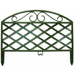 Verdemax - Recinzione Giardino Aiula Modulare in Plastica Ornamento Bordo 5 Pz