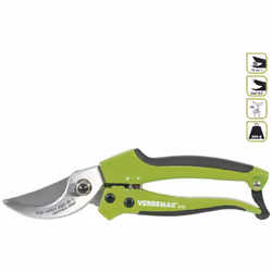 Forbice giardino by-pass VerdemaxManici in alluminio con inserti gommatiIn blister Caratteristiche tecniche Accessori in Dota ...