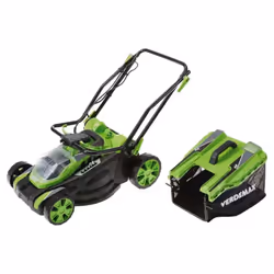 Verdemax RS20 Tagliaerba a spinta Batteria Nero, Verde - Vista aggiuntiva 7