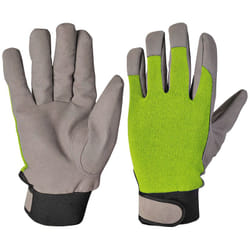Verdemax - guanto da giardino in cotone verde/grigio taglia xl