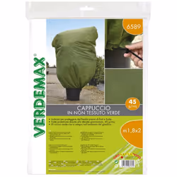 Verdemax 6589 Un cappuccio protettivo per piante e fiori Di colore verde con una dimensione di 1,8 x 2 m per 45 g / mq È real ...