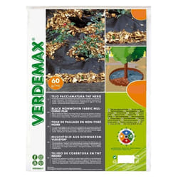 Verdemax - telo per pacciamatura in tnt colore nero rotolo da 1,6 x 10 m