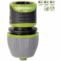 Raccordo portagomma 1/2-5/8-3/4 VerdemaxColore grigio-verde e nero Caratteristiche tecniche Accessori in Dotazione