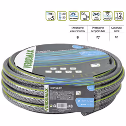 Tubo irrigazione 5 strati Verdemaxdiametro 5/8 m rotolo 15Dimensione: 15metri Caratteristiche tecniche Accessori in Dotazione