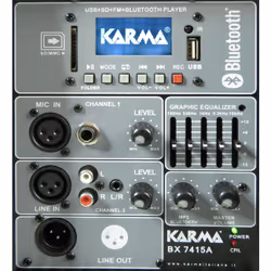 Karma Italiana BX 7415A sistema di amplificazione Sistema PA indipendente 150 W Nero - Vista aggiuntiva 2