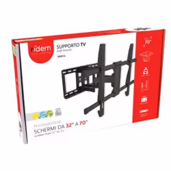 Karma Italiana RDM S4 Supporto TV a parete 177,8 cm (70") Nero - Vista aggiuntiva 3
