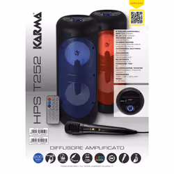 Karma Italiana HPS T252BL altoparlante 1-via Nero Con cavo e senza cavo 20 W - Vista aggiuntiva 6