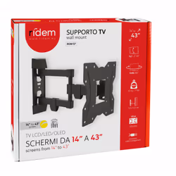 Karma Italiana Supporto per TV da 14" a 43" inclinabile