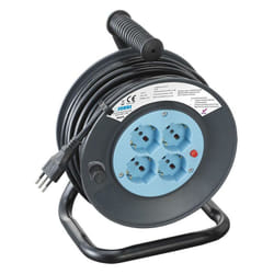 FME - Avvolgicavo prolunga elettrica cavo 50 metri 3x1.5 presa shuko Fervi a010/50