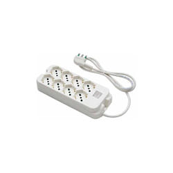 Fanton - Multipresa con prese bipasso 8 schuko spina a squadra italiana 2P+T 16A cavo 1.5m 40440