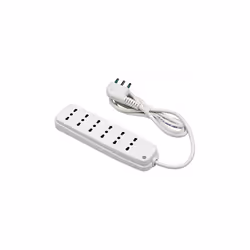 - Presa multipla 6 posizioni - 6 prese 10/16A italiane - Cavo H05VV-F 3G1.0mm2 x 1.5m- Con spina italiana 16A angolata- Custo ...