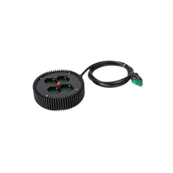 FANTON Multipresa ROTONDA industriale in PVC 4 prese bipasso schuko italo/tedesche 2P+T 16A cavo 2 m. disgiunture termico 42040